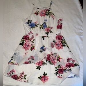 IZ Byer white floral dress